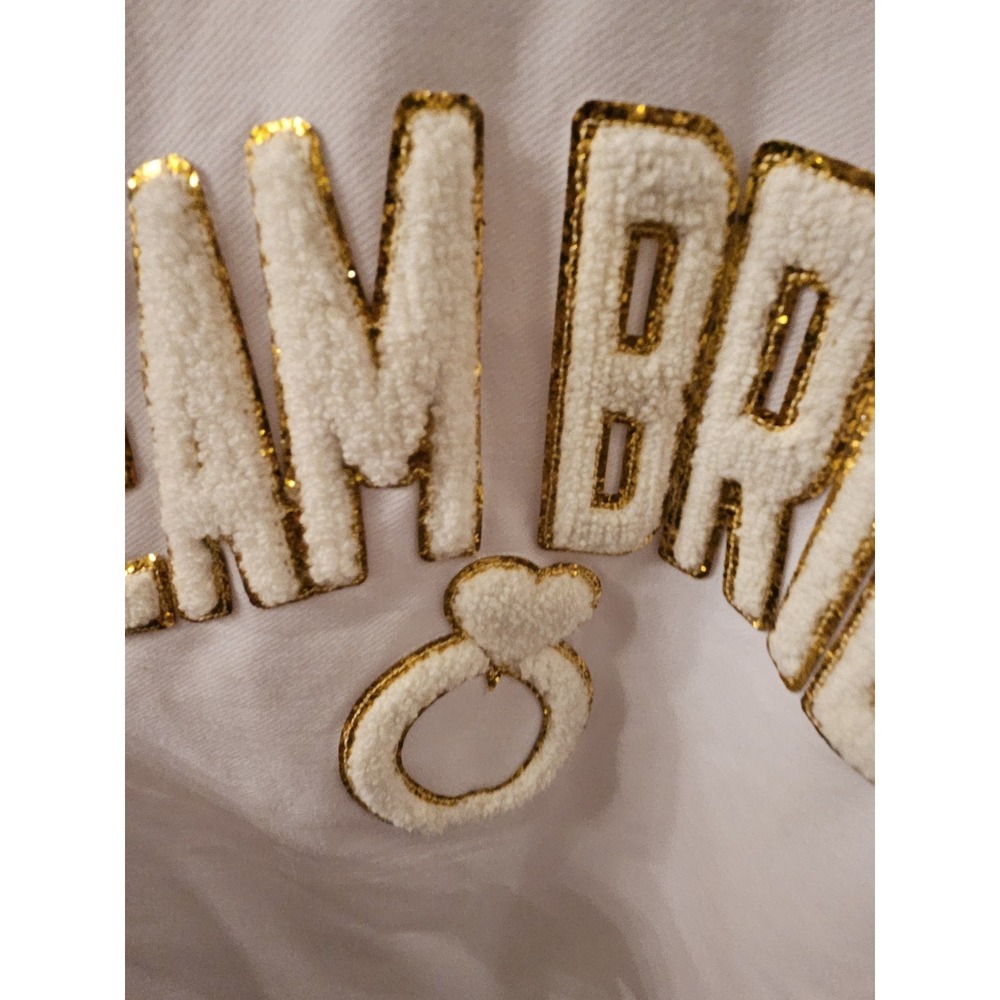 Simply Southern Team Bride White Cotton Sweatshirt M GREAT condition - Picture 4 of 6